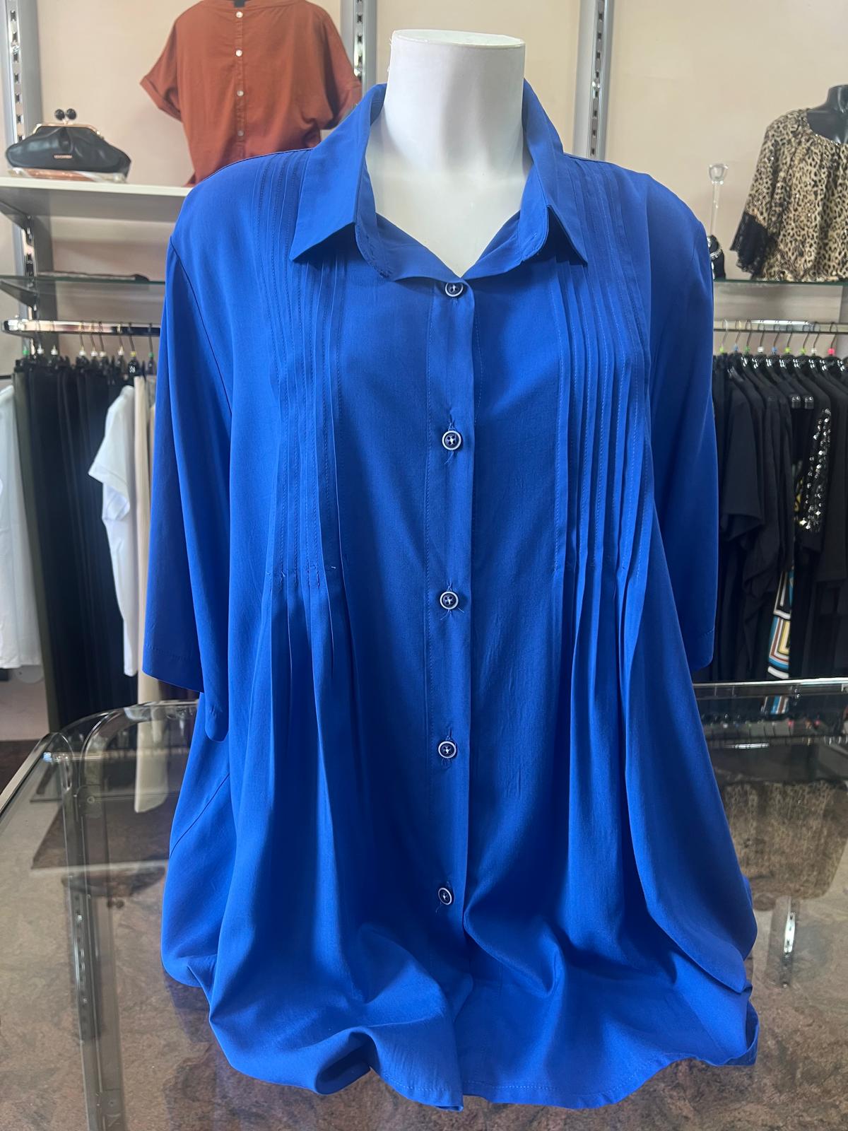 Camicia Royal blu elettrico, davanti